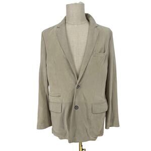 Robert Graham Casual Cream Suede Sport Coat Blazer Jacket Size 40
